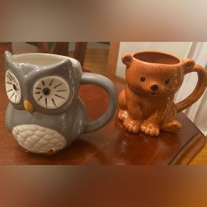 Threshold Bear & Owl mugs $20 for both mugs